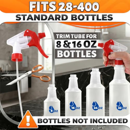 Spray Bottle Nozzle Replacement 12 Pack, Fits 8-32oz Bottles (Red) - color: 12 Pcs Red