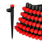 50 Pieces Drip Irrigation Emitters, Adjustable 360 Degree Drip Stream Emitters on 5" with Stake for 1/4" Drip Irrigation Tubing Irrigation 8 Hole Stream Drippers for Garden Watering System - size: Stream Emitters - 50 Pieces