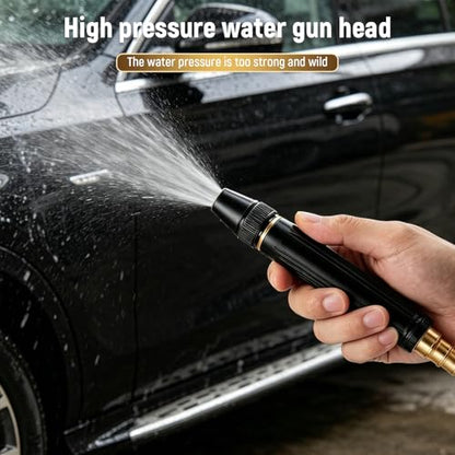 2026 Upgrade Heavy Duty High Pressure Hose Nozzle - Adjustable Booster Home High Pressure Car Wash Water Gun with Booster Nozzle, Portable Water Hose Nozzle Lawn, Garden, and Plant Watering (2pcs)