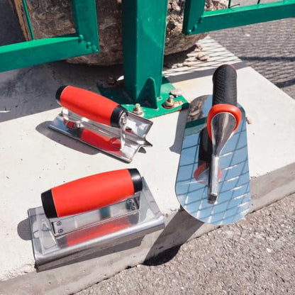 3 Pack Concrete Tool Set, Pool Trowel and Concrete Edger Groover - size: 11", Pool Trowel
