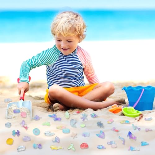 200 Pcs Mini Resin Ocean Animals, Tiny Variety Sea Figurines to Hide