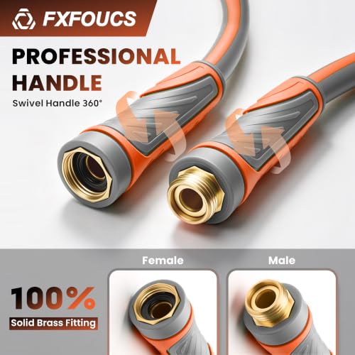 Garden Hose 5ft x 5/8", Heavy Duty Water Hose, Kink Resistant - color: Gray, size: 5FT