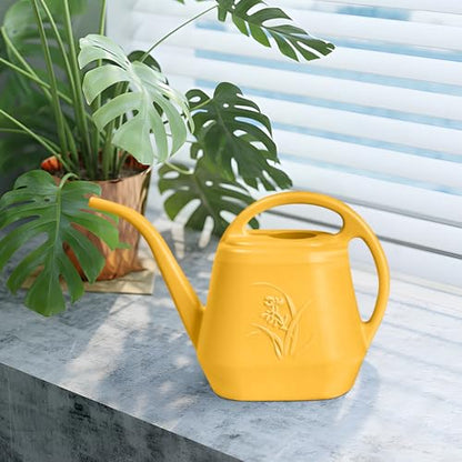 Plant Watering Can - 1/2 Gallon - Orange - color: Orange