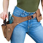 Leather Garden Utility Belt for Women - Florist Tool Holster, Gardening Apron - Gift Box Included, Hammer Holder - size: Right