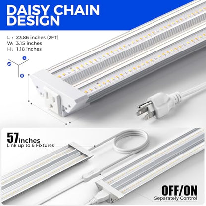 Barrina TX36 2FT LED Grow Light, 36W(200W Equivalent), Full Spectrum - color: GrowForce Spectrum, size: 2FT-36W-1P