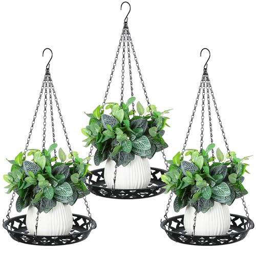 Enhon 3 Pack Plant Hanger, 12" Metal Hanging Planter for Indoor Plants