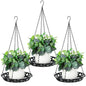 Enhon 3 Pack Plant Hanger, 12" Metal Hanging Planter for Indoor Plants