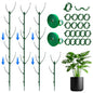 10 Plant Support Stakes for Indoor Plants with Clips & Plant Tie