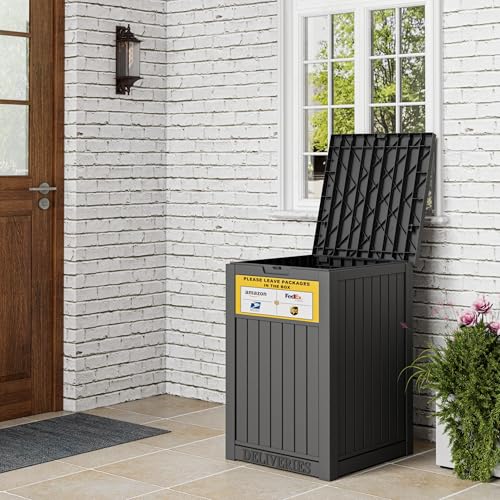Package Delivery Box for Outside, Classic Black - color: 021 Classic Black