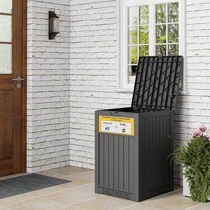 Package Delivery Box for Outside, Classic Black - color: 021 Classic Black