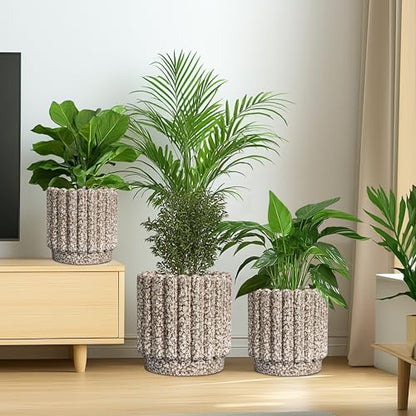 Ceramicfor Ceramic Planter, 9.6 Inch, Leopard Print White - color: Leopard Print White, size: 9.6 Inch