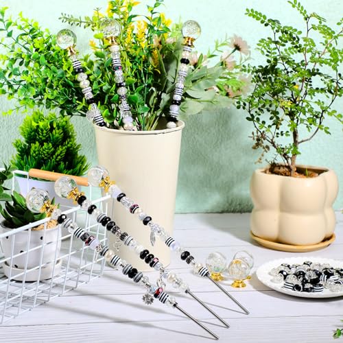 Tigeen 236 Pcs Garden Stake DIY Fairy Wand Plant Stake, Dark Witchy - style: Dark Witchy