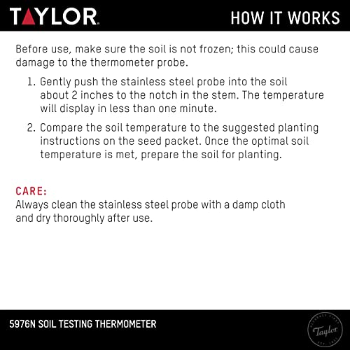 Taylor Soil Thermometer with Silicone Bumper