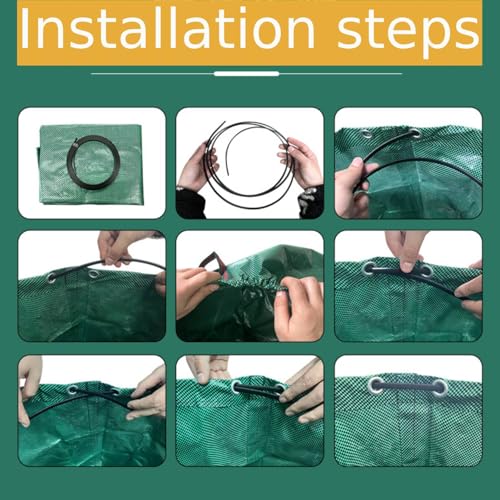 RISETEX 4-Pack 106 Gallon Standable Reusable Yard Waste Bags - style: Pack of 4