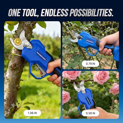 Wild Badger Power 20V Cordless Electric Pruning Shears, 1.06-In Kit