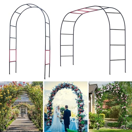 Thickened Tube Garden Arch Trellis - Metal Garden Arbor for Climbing Plants