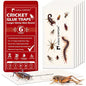 LULUCATCH Cricket Insect Glue Traps - 6 Pack Bug Cockroach Sticky Traps, Large Spider Trap with Pre-Baited Attractant, Highly Effective Glue Boards Indoor, Non-Toxic Pet Safe, Easy to Use - size: 6 Pack