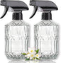 Clear Glass Handheld Spray Bottle, 2pack - color: Clear