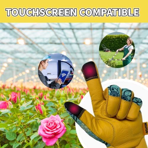 Cute Pattern Gardening Gloves,Thornproof Garden Glove,Gardener Gift - color: 2 Pairs Per Pack-blue, size: Large