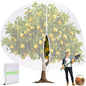 1 Pcs Large Fruit Tree Netting 15 X 15 Ft with Zipper Drawstring - size: 15 x 15 ft