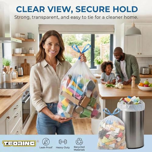 Medium 6 Gallon Trash Bags Drawstring,1.1 Mil,Unscented,240 Count - color: 6gal-240