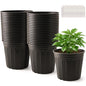 50 Pack 3 Gallon Flexible Plant Nursery Pots for Plants with Drainage Holes - size: 3 Gallon