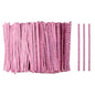 HARFINGTON 500pcs Bag Twist Ties 4" Reusable Plastic Twist Ties Wire Cable Ties for Party Bread Candy Cake, Pink - color: Pink