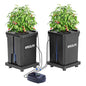 SPECILITE 7 Gallon 2 Buckets DWC Hydroponics Grow System with Wheels