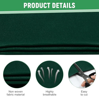 63×114 Inch Raised Garden Bed Liner, Heavy Duty Green Planter Fabric Liner - color: Green
