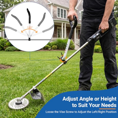 Weed Eater Handle Extension, Ergonomic Trimmer Grip, Easy Install String Trimmer Handle, Back-Saving Stable Support for Effortless Lawn Trimming, Lawn Care and Landscaping, 15.75"