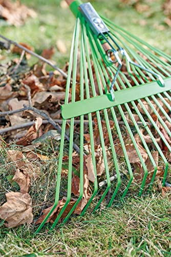 AMES 20201033 Steel Tine Leaf Rake with Hardwood/Steel Handle, 22 Tines
