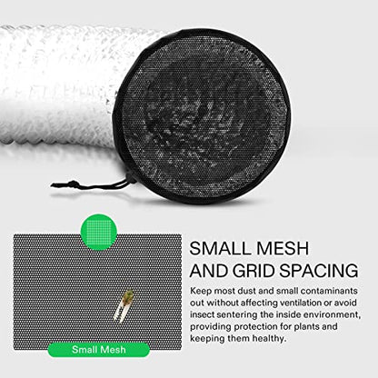 VIVOSUN 2-Pcs Grow Tent Vent Cover 4" Duct Filter Vent Covers - size: 4 Inch