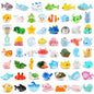 60pcs Mini Sea Animals Tiny Resin Animal Figurines Aquarium Ornaments Decor