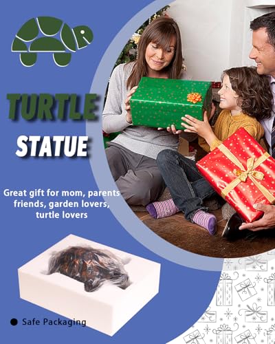 Turtle Statue,Resin Garden Sculpture Indoor/Outdoor Yard Lawn Ornament,Home Decor (Extra Large) - size: Extra Large