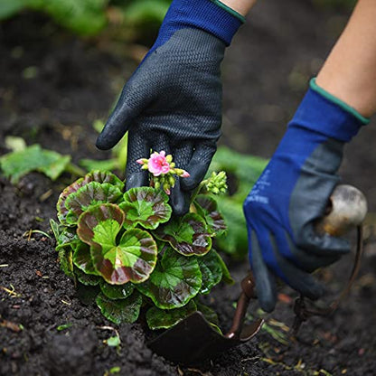 SHOWA 380 Foamed Nitrile Palm Coated General Purpose Work Gloves with Nylon Liner, 13-Gauge, Medium (1 Pair) - size: Medium, style: 1 Pair
