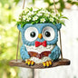 Swing Owl Hanging Planters for Indoor Outdoor Plants
