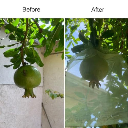 30 Pcs 6.7''×9'' Drawstring Fruit Netting Bags, Reusable Garden Netting Bags, Medium Fruit Protection Bags, Fruit Cover Mesh Bag for Fruit Trees Vegetable Floral - size: 6.7''×9''