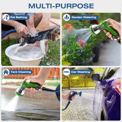 Ultra Lightweight 100FT Garden Water Hose - color: black-blue, size: 100 FT