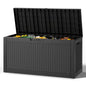 Outdoor Deck Storage Box,Waterproof,Black,72 Gallon - color: Striped Black, style: 72 Gallon