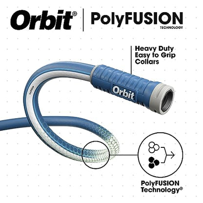 Orbit 22010 Polyfusion Garden Hose - Heavy-Duty Water Hose (100-Foot x 5/8-Inch) - size: 100 Ft, style: Polyfusion