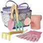 Kinderific Gardening Set, Tool Kit, for Kids, STEM, Includes Tote Bag, Spade, Watering Can, Rake, Fork, Trowel and Gloves, Egg Hunt - color: Egg Hunt