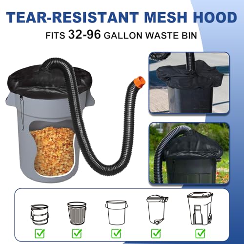 8 FT Leaf Collection System Compatible with WORX Leaf Blower Vac