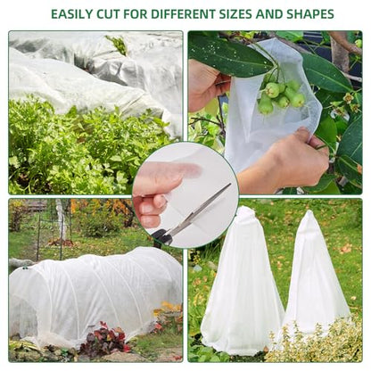 NANYEZH Plant Covers Freeze Protection, 10Ft x 30Ft Frost Blankets for Outdoor Plants, 1.1oz/yd² Garden Floating Row Fabric Cover, Raised Garden Bed Cover for Winter Vegetables, Pest, Sun Protection - size: 10FT x 30FT, 1.1oz