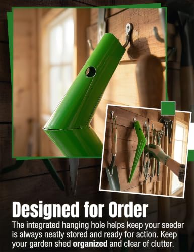 L Shaped Metal Garden Dibber Tool Bulb Planter Hole Digger