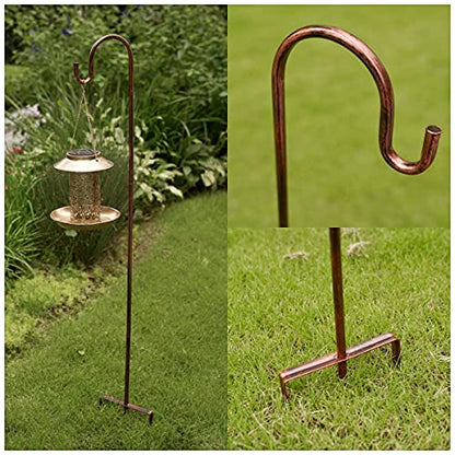 2 Pack Shepherd Hook, Bronze, 31 Inch, Adjustable Height, 1/2" Thick - color: Bronze, size: 31 inch