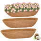 Halatool 36" Coco Liners for Planters, 3Pcs Coconut Liners for Window Boxes - size: 36in
