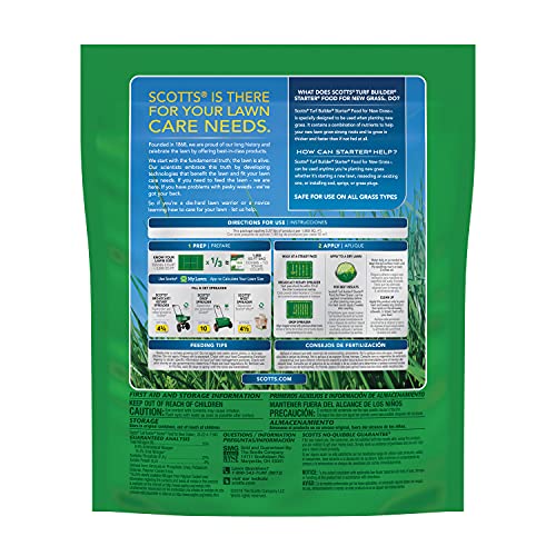 Scotts Turf Builder Starter Food for New GrassFL, 3.27 lbs. - size: 1,000 sq. ft., style: Florida