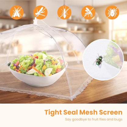 Food Covers for Outside Mesh, Food Nets for Outdoors, 12 Pack - size: 12 PACK (3*XXL+9*L)