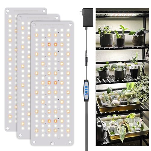 Garpsen Plant Light for Indoor Growing, Full Spectrum for Seedling, 3Panels - size: 3Panels