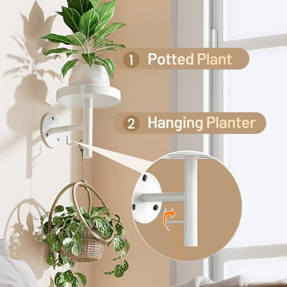 YUOROS 3 Pack Wall Planters for Indoor Plants (White) - color: White